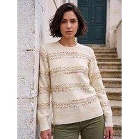 Roman Textured Stripe Knit Jumper