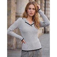 Roman Tipping Rib Henley