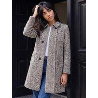 Roman Petite Collar Double Breasted Coat