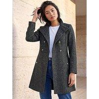 Roman Petite Funnel Neck Coat