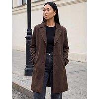 Roman Suedette Coat