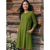 Roman A-Line Pocket Stretch Swing Dress