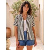 Roman Dusk Relaxed Stripe Shirt