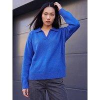 Roman Dusk Collared Knit Jumper