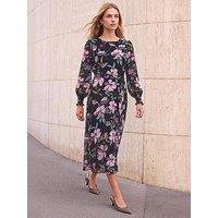 Roman Floral Midi Dress