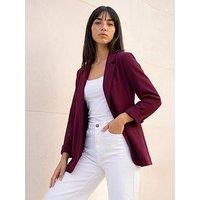 Roman Petite Revere Collar Stretch Blazer