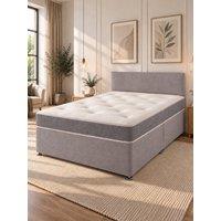 Aspire Essentials Bed Base & Memory Mattress Set - Db 2D
