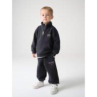 Smallsaints Younger Boys Underground Funnel Neck Sweat Top & Joggers - Washed Black
