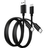 Stealth Premium Silicone Charge & Data Cables For Playstation - 2M Twin Pack