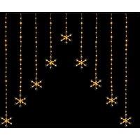 Premier Decorations 1.2 X 1.2M Multi Action Flexibrights Snowflake V Curtain Light