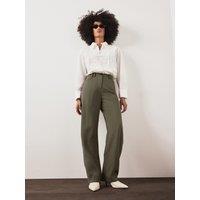 Mint Velvet Khaki Structured Barrel - Green
