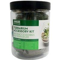 Panacea Terrarium & Succulent Accessory Starter Jar Kit, Includes Moss, Soil & Decorative Rock