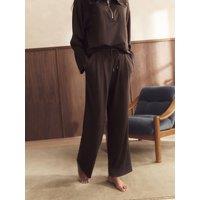 B By Ted Baker Chocolate Brown Viscose Lounge Wide Leg Trouser