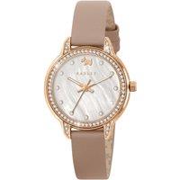 Radley Womens Stone Set Mother Of Pearl Leather Strap Watch - Rose Gold