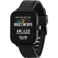 Reflex Mens Reflex Active Series 44 Amoled Gps Calling Smartwatch - Black