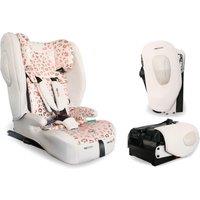 My Babiie Mbcs80 Foldable Toddler To Booster R129 Car Seat With Isofix - Pink Leopard