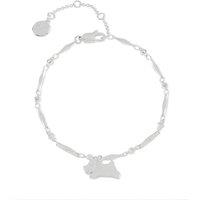 Radley Ladies Silver Plated Jumping Dog Charm Bracelet
