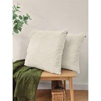 Rucomfy Waffle Cushion - Ivory- 2 Pack