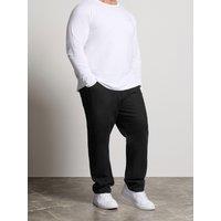 Badrhino Mens Straight Leg 30 Inch Jeans - Black