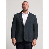 Badrhino Mens Regular Jersey Machine Washable Blazer - Blue