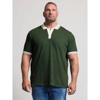 Badrhino Mens Regular Fit Pique Polo Shirt - Green