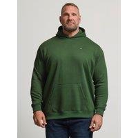 Badrhino Mens Core Cotton-Blend Hoodie Long Sleeve Kangaroo Pocket - Green