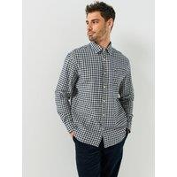 Lacoste Mens Small Check Flannel Shirt - Navy