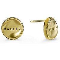 Radley 18Ct Gold Plated Disc Stud Earrings