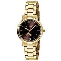 Radley Ladies Tokyo Gold Plated Dark Oak Dial Stainless Steel Bracelet Watch