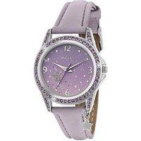 Tikkers Stone Set Lilac Strap Watch