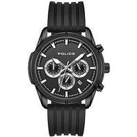 Police Flair Black Sillicone Strap Watch