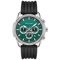 Police Flair Black Sillicone Strap Watch