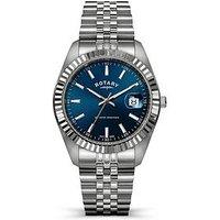 Rotary Rotary Men'S Blue Dial Stainless Steel Bracelet Watch