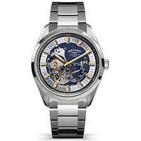 Rotary Rotary Men'S Seamatic Eclipse Ss Bracelet Blue Dial 100M