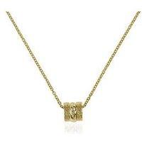 Radley 18Ct Gold Plated Textured Ring Charm Necklace