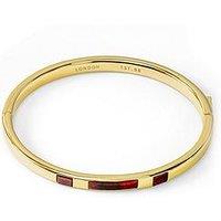 Radley 18Ct Gold Plated Dark Cherry Resin Bangle