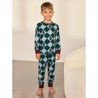 Chelsea Peers Kids Two Pack Midnight Serenade / Moonlit Knight Print Long Pyjama Set