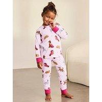 Chelsea Peers Kids Two Pack Fairytale Dogs & Princess Cats Print Long Pyjama Set