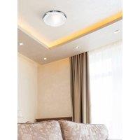 Valuelights Ip44 Flush Ceiling Light Chrome