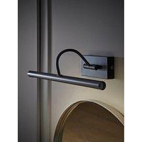 Valuelights Alana Matt Black Ip44 Integrated Led Wall Light 4000K
