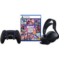 Playstation Grand Theft Auto Vi, Playstation 5 Dualsense Edge Wireless Controller & Pulse Elite Wireless Headset - Midnight Black