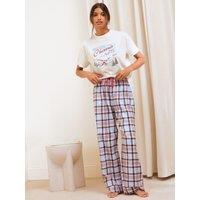 Friends Like These Womens Chamonix Graphic Short Sleeve Pyjamas - Blue