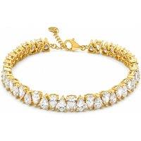 Say It With Womens Pear Adjustable Tennis Bracelet - Gold
