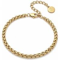 Say It With Womens Twist Rope Lobster Clasp Extender Bracelet - Gold
