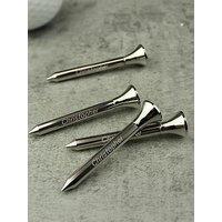 The Personalised Memento Company Personalised Pack Of 4 Golf Tees
