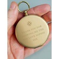 The Personalised Memento Company Personalised Free Text Keepsake Compass