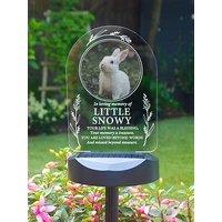 The Personalised Memento Company Personalised Memorial Photo Upload Outdoor Solar Light
