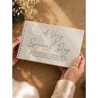 The Personalised Memento Company Personalised Natural Guest Book