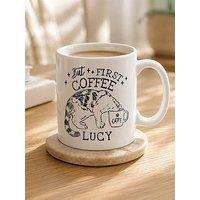 The Personalised Memento Company Personalised Coffee Cat Mug