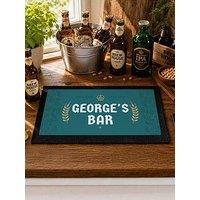 The Personalised Memento Company Personalised Barley Bar Mat